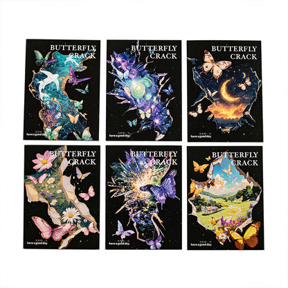 Butterfly Crack Stickers