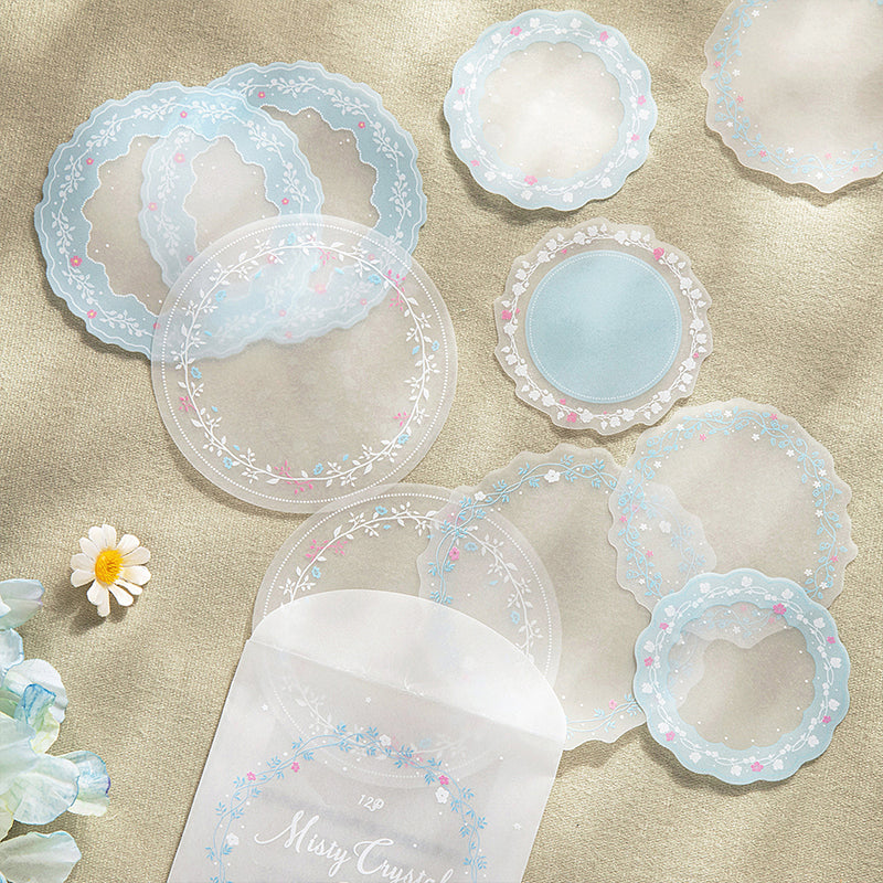 Floral Vellum Frame Stickers