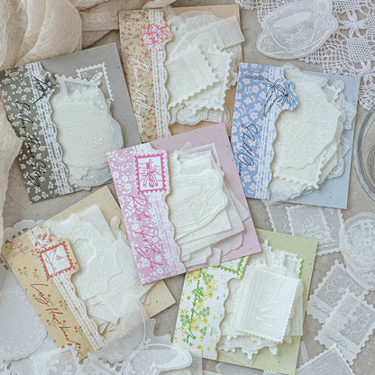 White Mist Journal Puffy Stickers