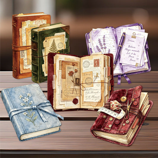 Vintage Books Stickers