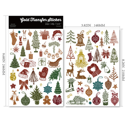 Christmas illustration Transfer Stickers