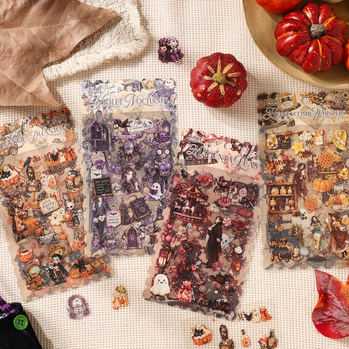 Halloween Rose Banquet Stickers