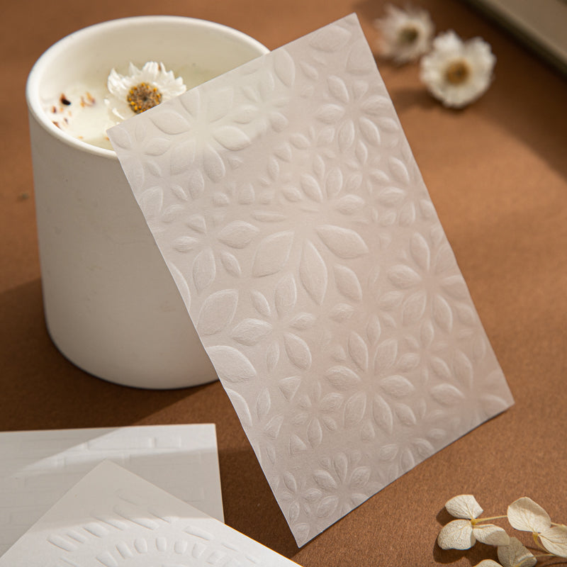 Misty White Blossoms Papers