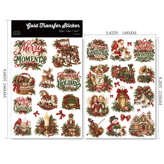 Christmas Nocturne Transfer Stickers