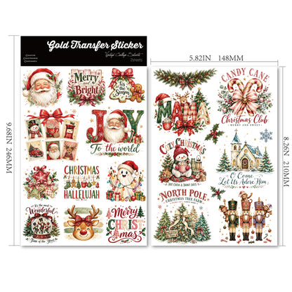 Christmas Prelude Transfer Stickers