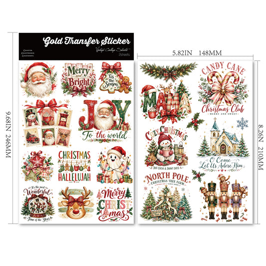 Christmas Prelude Transfer Stickers