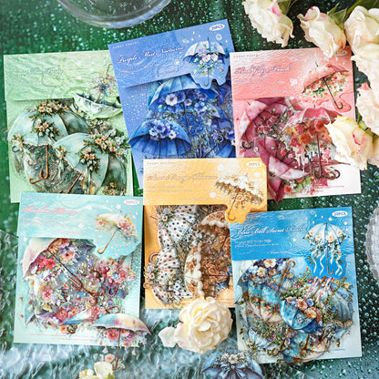 Floral Umbrella Concerto Stickers