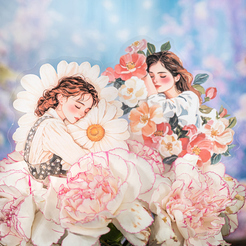 Embrace the beauty of flowers sticker