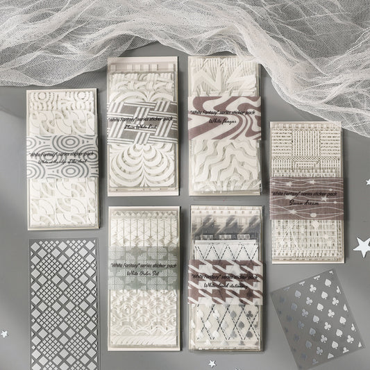 White Fantasy Stickers