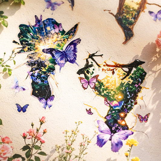 Butterfly Crack Stickers