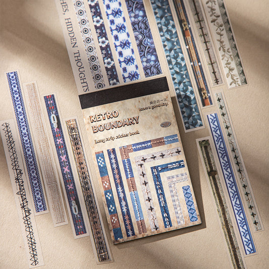 Retro Boundaries Sticker Book