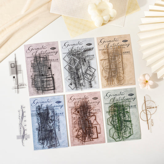 Geometric Interlace Stickers