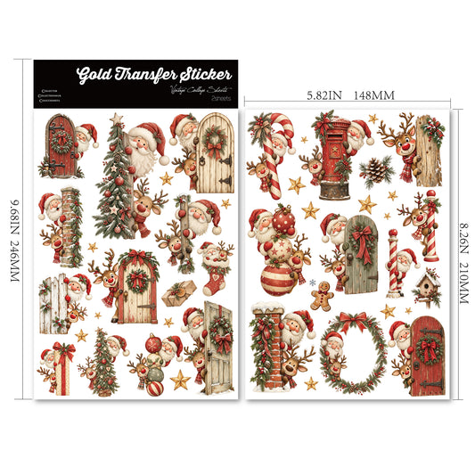 Christmas Santa Claus Transfer Stickers