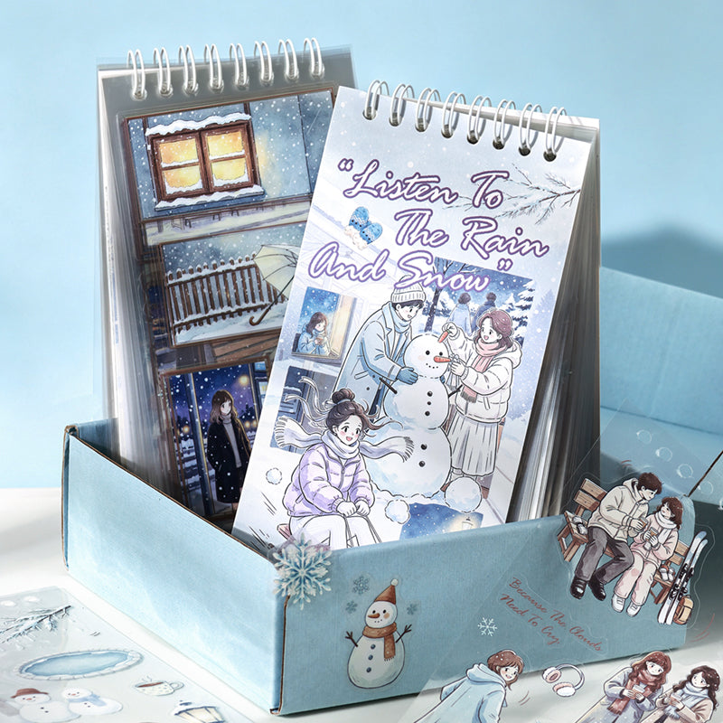 Listening to Rain and Snow Sticker Book