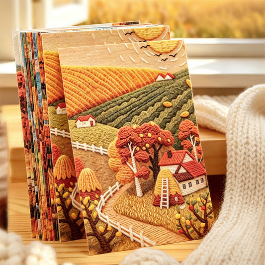 Four Autumn Scenes Papers