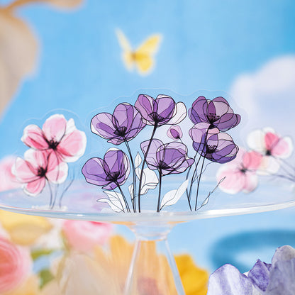 Draw Flowers and Traces Stickers