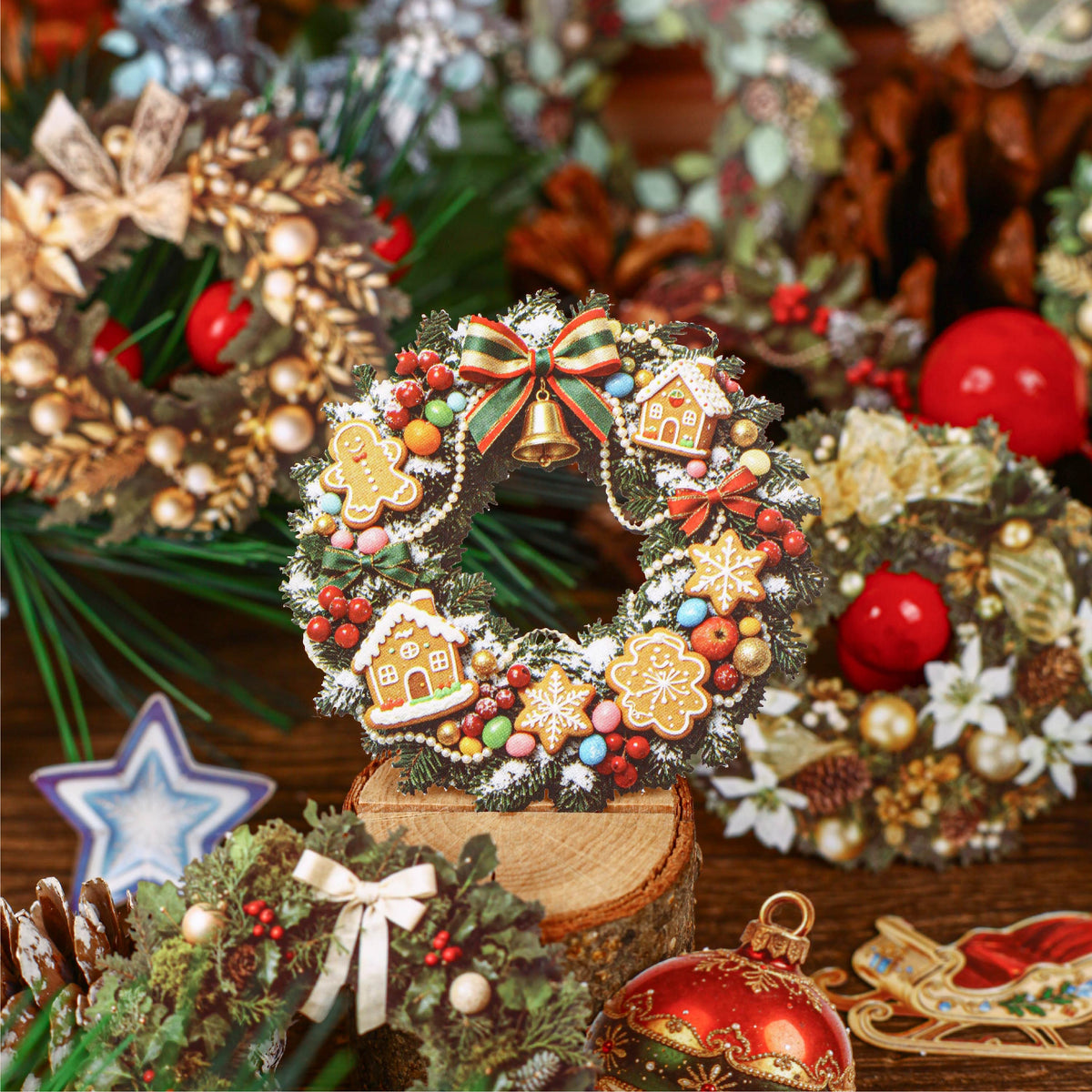 Christmas Wreath Stickers