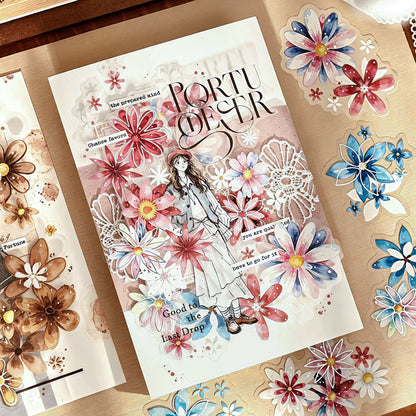 Starlit Flower Field Stickers