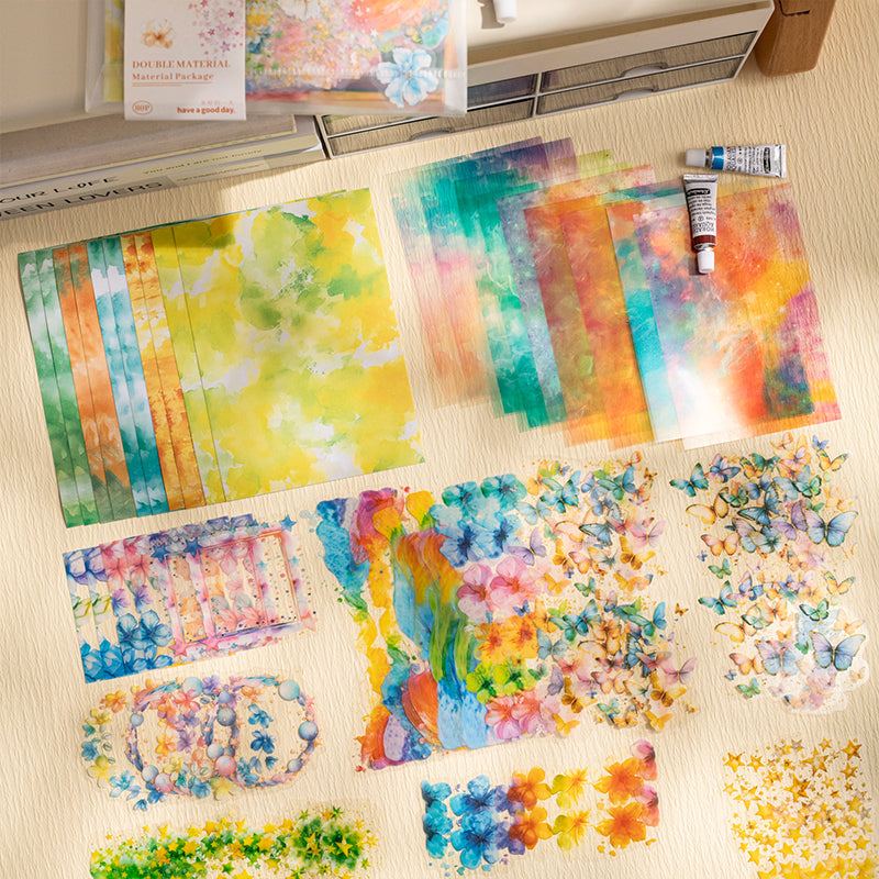 Watercolor Themed Ephemera Pack