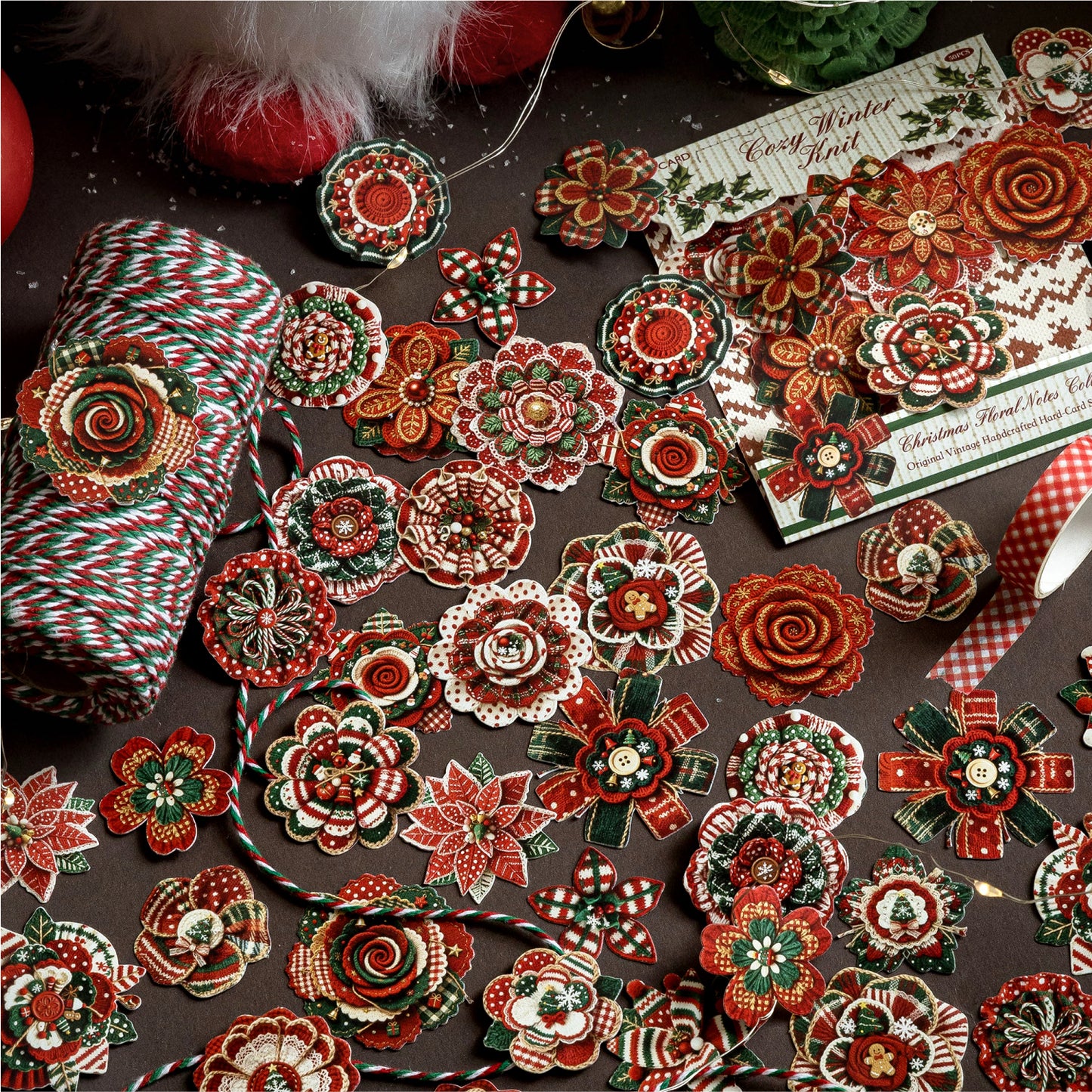 Christmas Floral Notes Stickers