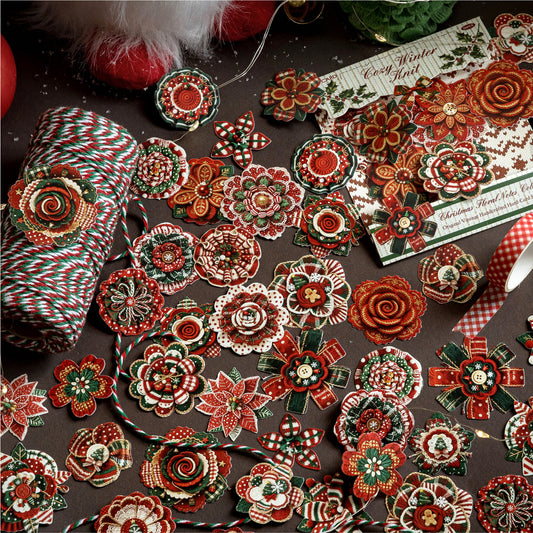 Christmas Floral Notes Stickers