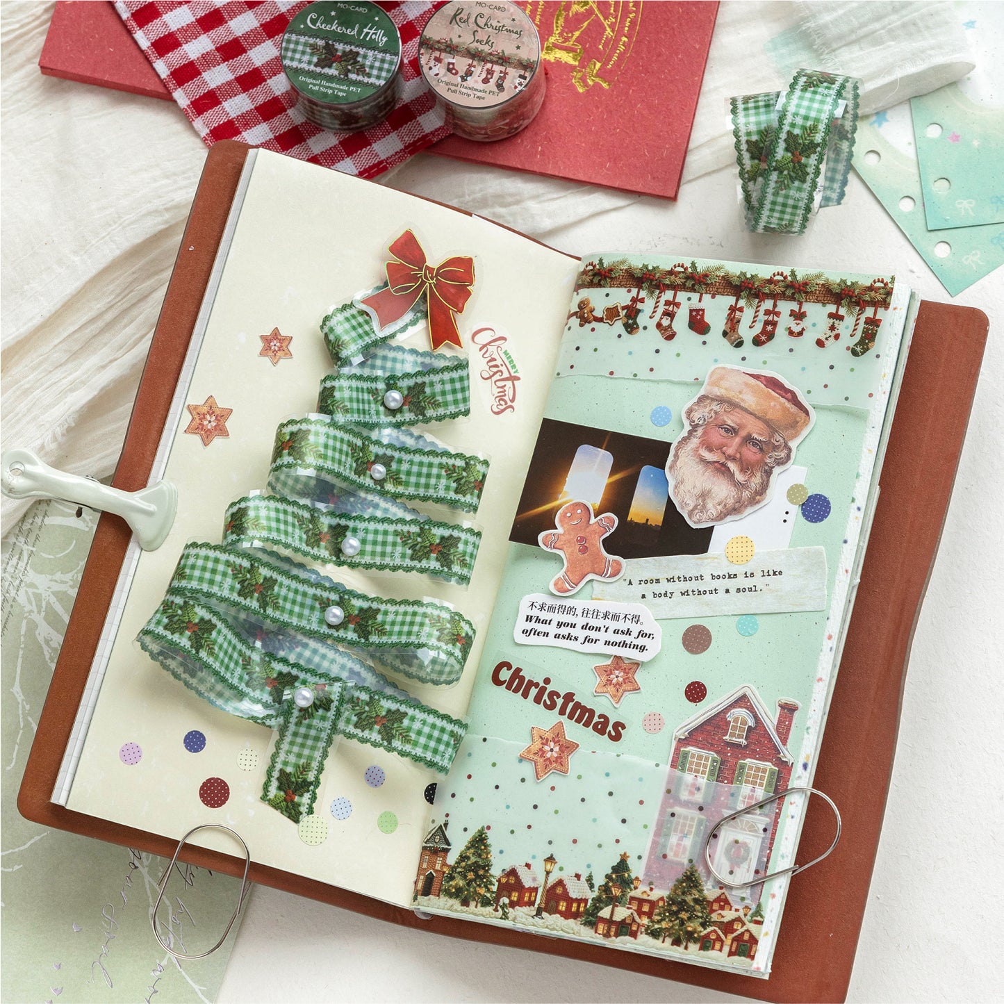 Christmas Crochet Tape Roll