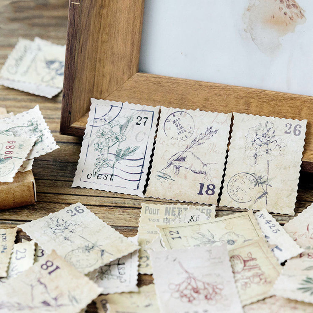 Vintage Forest Stamp Boxed Stickers