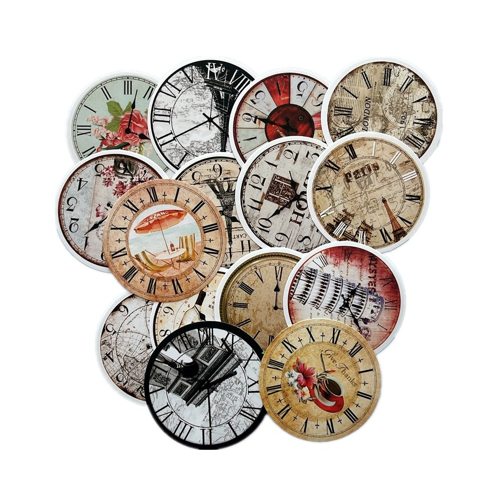 Tim Holtz Vintage Style Decorative Clock Face Stickers – Doodle Diarys