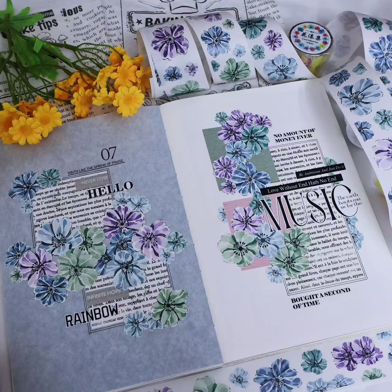 3.5cm*200cm Blooming Collection Tape