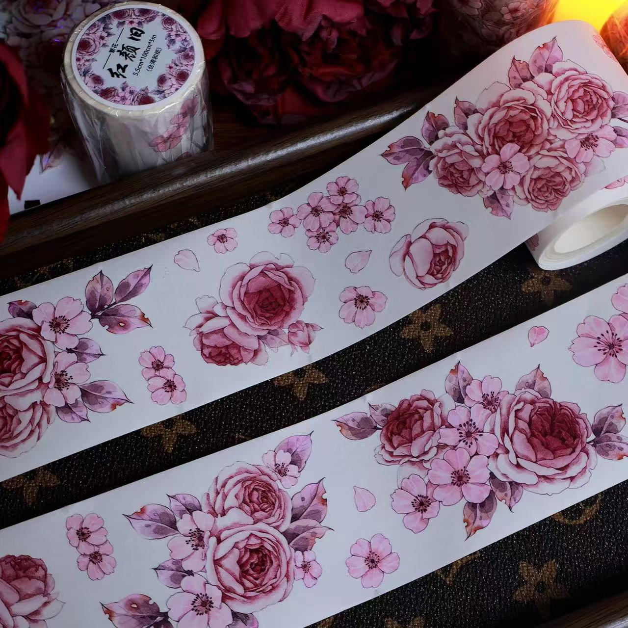 5.5cm*100cm Crimson Memories Tape