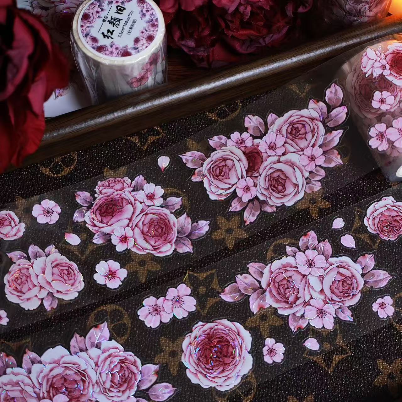 5.5cm*100cm Crimson Memories Tape