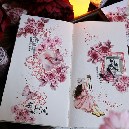 5.5cm*100cm Crimson Memories Tape