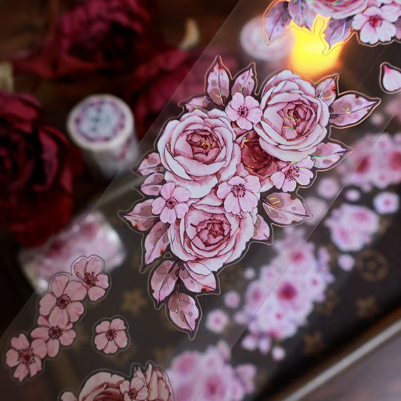 5.5cm*100cm Crimson Memories Tape