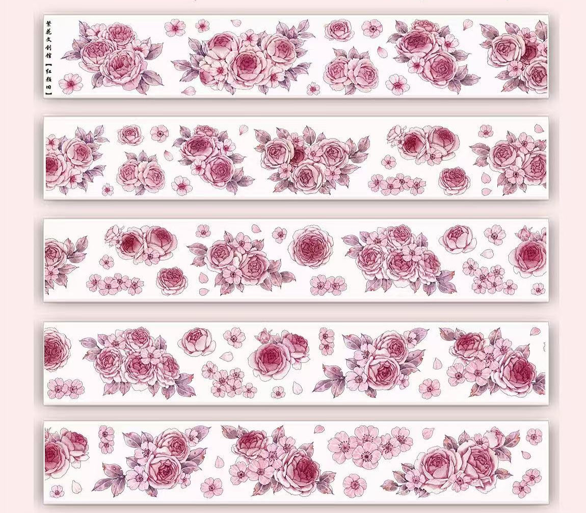 5.5cm*100cm Crimson Memories Tape