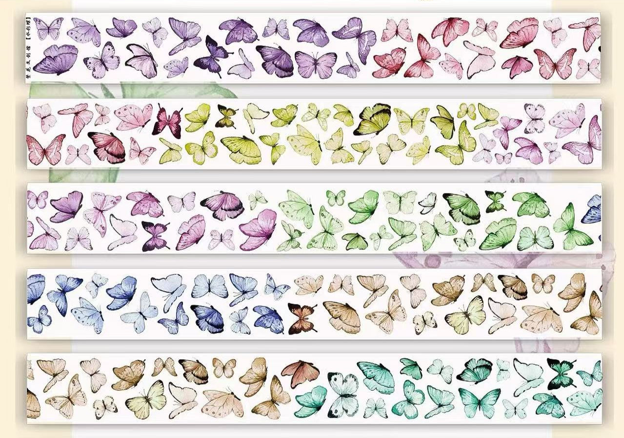 5cm*200cm Watercolor Butterfly Tape