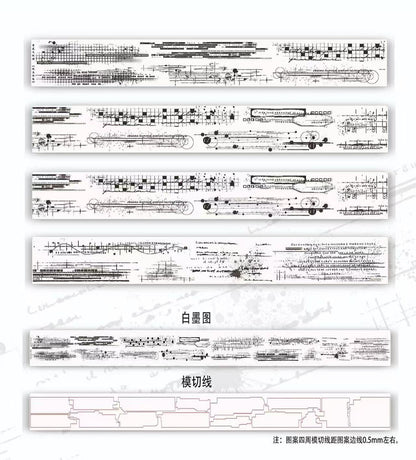 5cm*100cm Line Rhapsody Tape