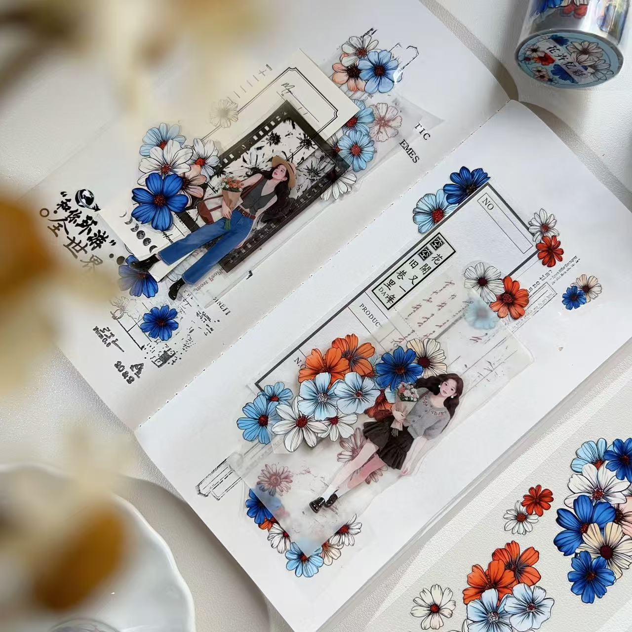 6cm*50cm Floral Memories Tape
