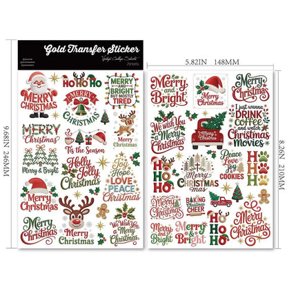 Embroidered Christmas Transfer Stickers