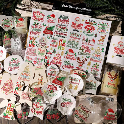 Embroidered Christmas Transfer Stickers