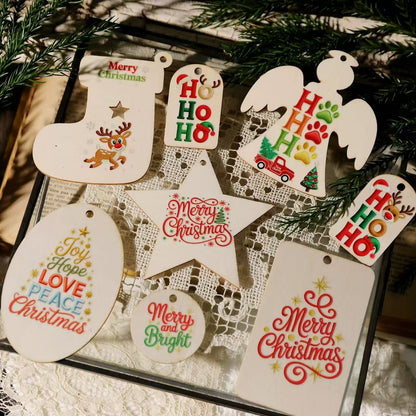 Embroidered Christmas Transfer Stickers