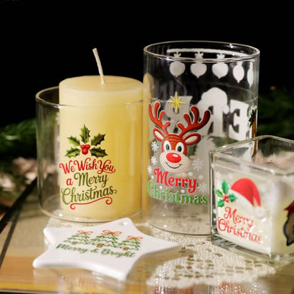 Embroidered Christmas Transfer Stickers