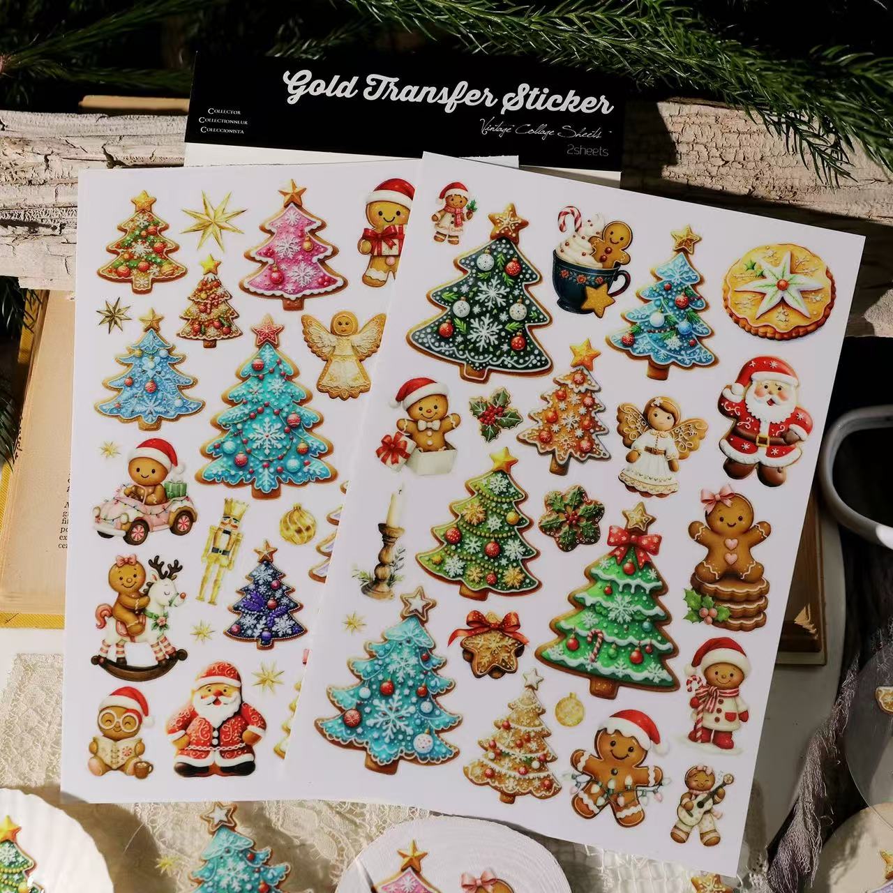 Ginger Bread Transfer Stickers