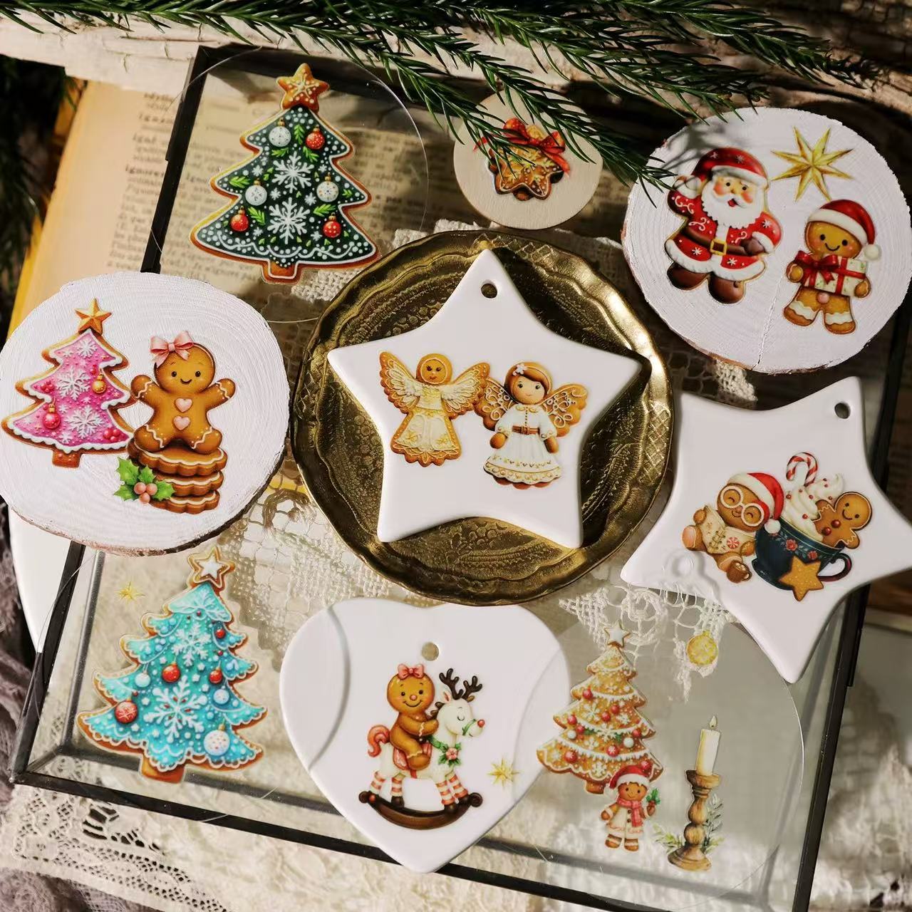 Ginger Bread Transfer Stickers