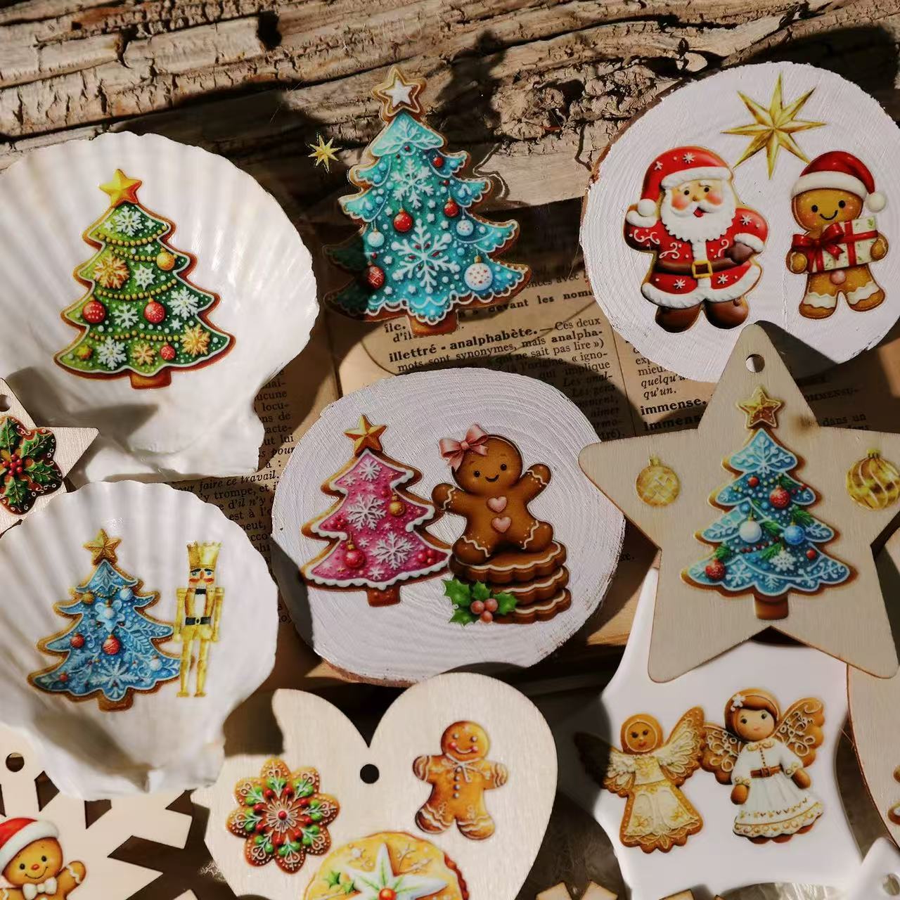 Ginger Bread Transfer Stickers