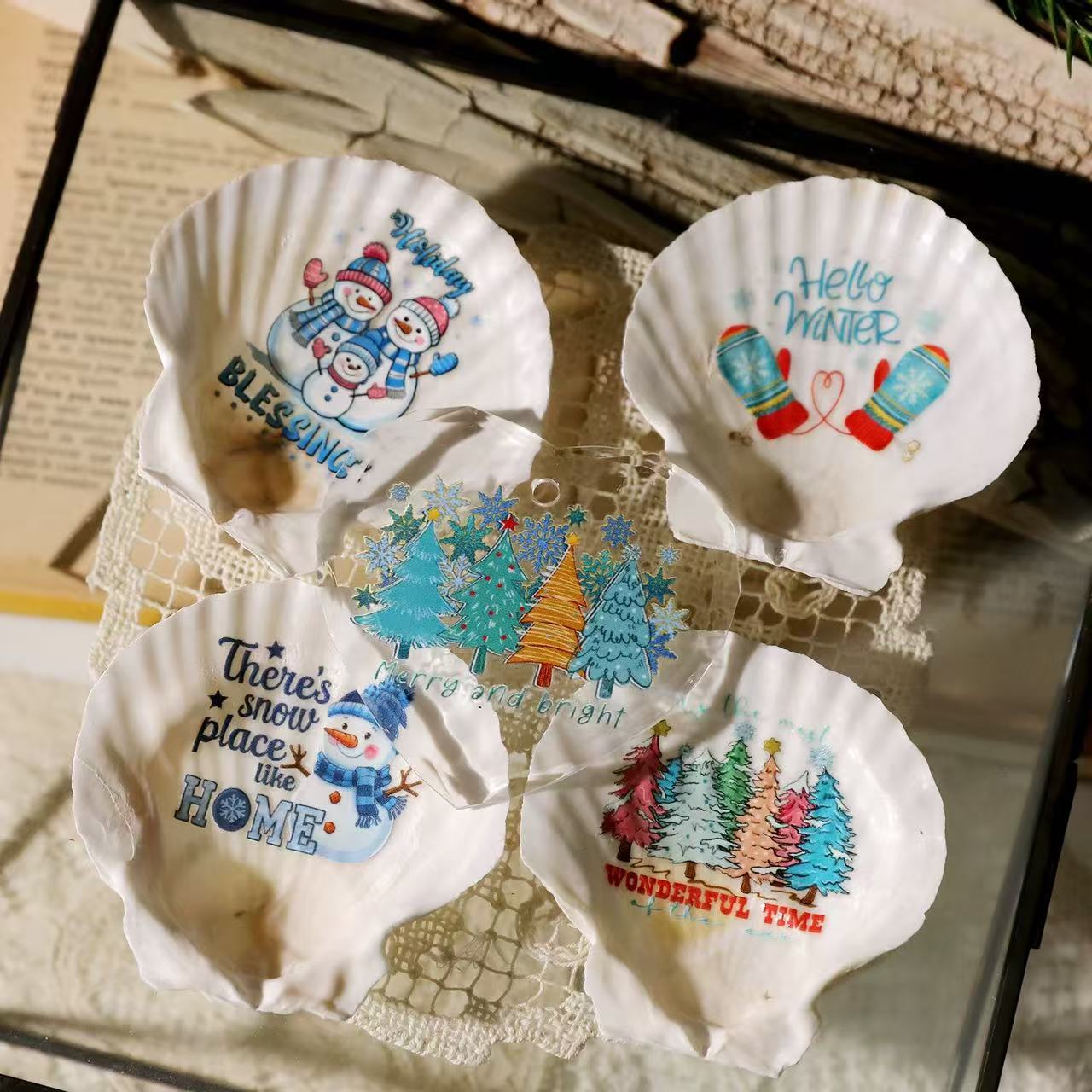 Blue Winter Transfer Stickers