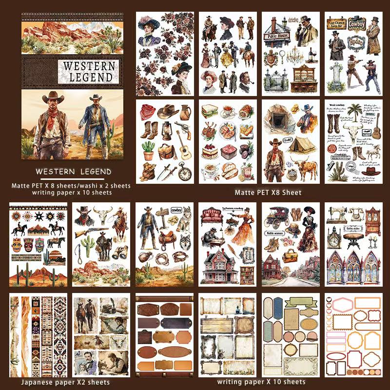 Western Legends Sticker Book