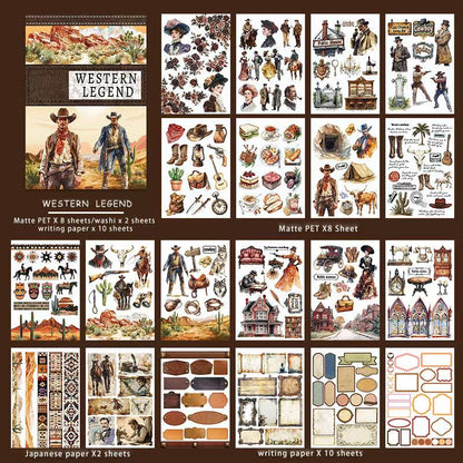 Western Legends Sticker Book