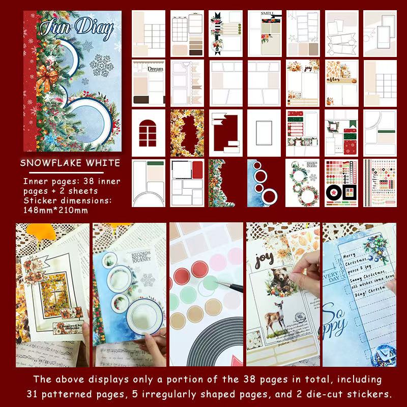 Snowflake White Fun Journal