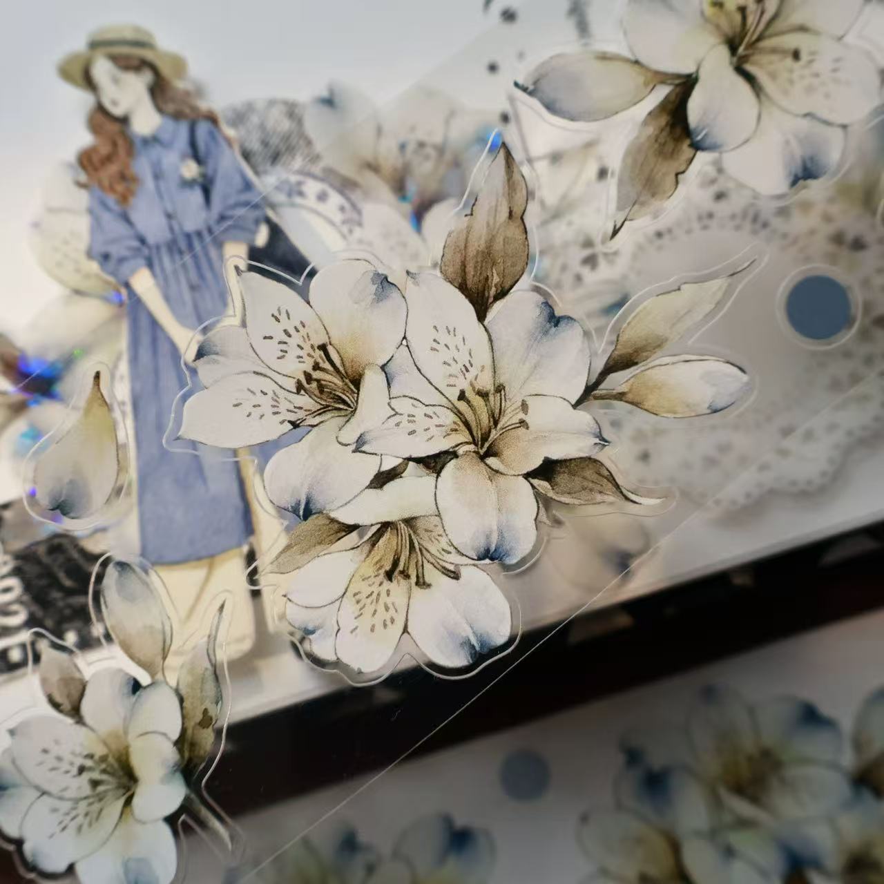 5.5cm*100cm Blue Isle Washi Tape