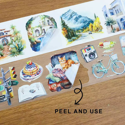 Travel Footprints Tape Set